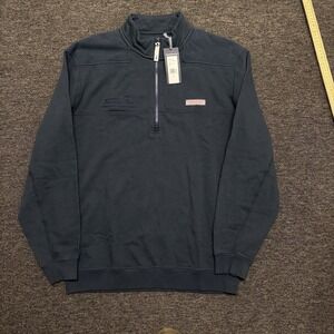 Vineyard Vines Collegiate Shep Shirt Men's Large Vineyard Navy Blue Pullover NWT